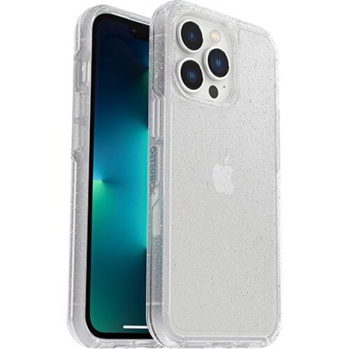 OtterBox Symmetry Clear Apple iPhone 13 Pro Case Stardust (Clear Glitter) - (77-83494), DROP+ 3X Military Standard, Raised Edges, 7 Years Warranty