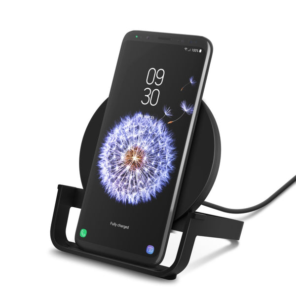 Belkin BoostCharge Wireless Charging Stand + USB-A to Micro-USB Cable (1.2M) - Black (WIB001btBK), 10W, LED Indicator, Apple iPhone, 2 Years Warranty