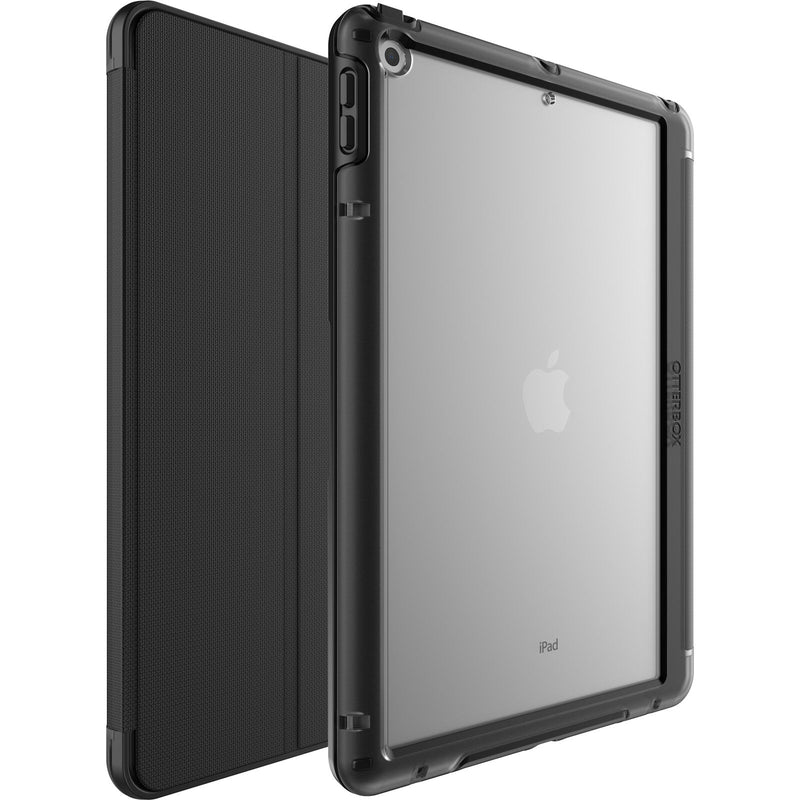OtterBox Symmetry Folio Apple iPad (10.2') (9th/8th/7th Gen) Case Starry Night (Black/ Clear/ Grey) (77-62044), Pencil Holder, 7 Years Warranty