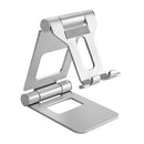 Brateck Aluminium Foldable Stand Holder for Phones and Tablets- Silver, 125x75x17mm, Applicable Device:	Smartphone & Tablet  (LS)