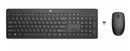HP 235 USB Wireless Keyboard & Mouse Combo Reduced-sized & Low-Profile Quiet Keys Easy Cleaning Plug & Play for Notebook Desktop PC MAC ~1Y4D0AA