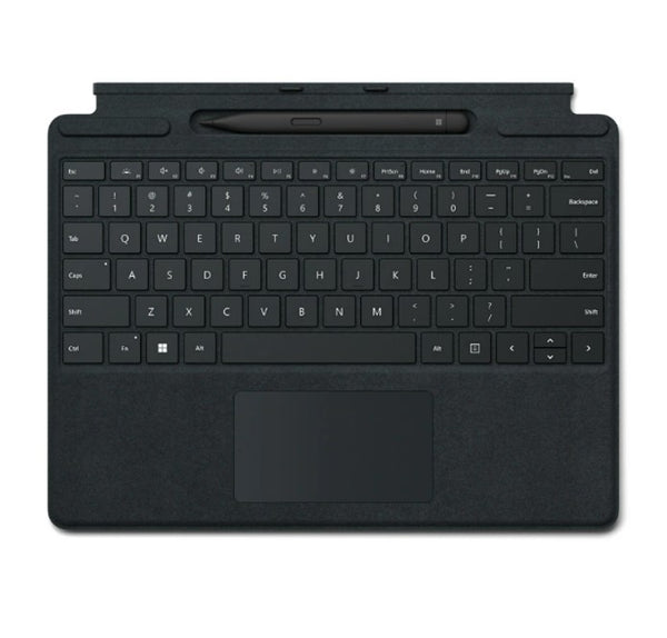 Microsoft Surface Pro 8/9/X/10 Business Signature Mechanical & Backlit Key Large Type cover Keyboard Black with Slim Pen