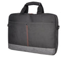 Oxhorn Notebook Bag Carry Case Nylon Fabric Top Load Zip Closure Padded Compartment Shoulder Strap Black + Grey for Laptop 10' 13.3' 14' 15.6' 16'
