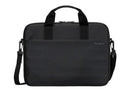 Targus 13-14' Intellect® Slim Briefcase Zippered padded front pocket Removable adjustable shoulder strap carry handles water-resistant fabric Black