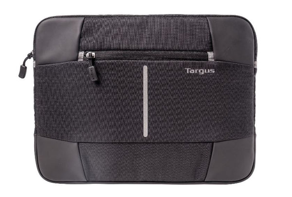 Targus 13-14'' Bex II Laptop Sleeve/Case/Notebook Bag  - Weather-resistant & rip-stop fabrication - Black with black trim