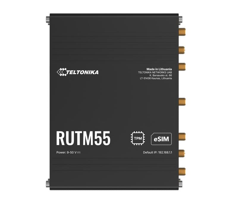 Teltonika RUTM55 Dual 5G Router, Dual SIM & eSIM™, Telit 5G Modem, Auto-Failover,