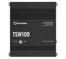 Teltonika TSW100 Industrial POE+ Ethernet Switch, 4 x PoE+ Ports, Power Up to 120W, 5 x Gigabit Ethernet with speeds up to 1000 Mbps, PSU included