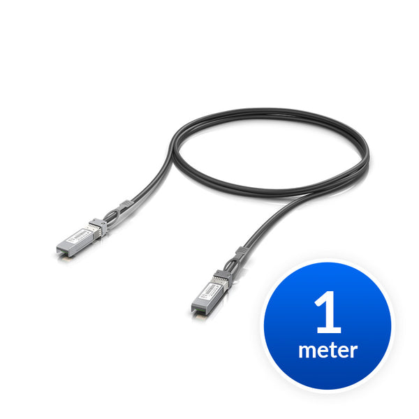 Ubiquiti SFP28 Direct Attach Cable, 25Gbps DAC Cable, 25Gbps Throughput Rate, 1m Length, 2Yr Warr