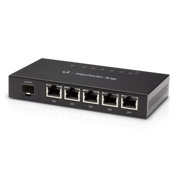 Ubiquiti EdgeRoute Advanced Gigabit Ethernet Router - Compact Powerful Router Sporting,5 Gigabit RJ45 Ports Passive PoE Support& SFP,  2Yr Warr