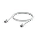 Ubiquiti UniFi Premium Patch Cable Outdoor, 1M, White, Ultra-thin, Rugged, Shielded Patch, Designed &Optimized, For 10 GbE Networking,