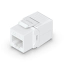 Ubiquiti Cat6 Keystone Jack, 12-Pack, White, Toolless Keystone For Terminating A Cat6 Ethernet Jack Without The Use Of A Punch-Down Or Crimping Tool