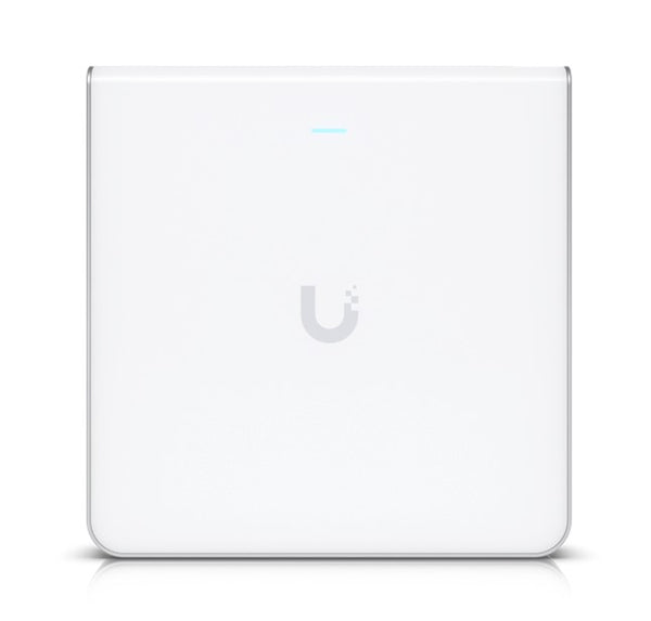 Ubiquiti UniFi Wi-Fi 6 Enterprise Sleek, Wall-mounted WiFi 6E Access Point, Integrated Four-port Switch, For High-density Office Network,2Yr Warr