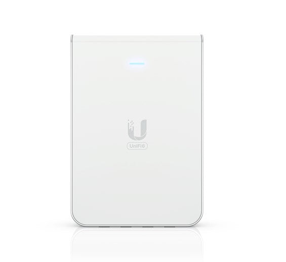 Ubiquiti UniFi Wi-Fi 6 In-Wall Wall-mounted Access Point with a Built-in PoE Switch,115 mÂ²  Coverage, 2Yr Warr