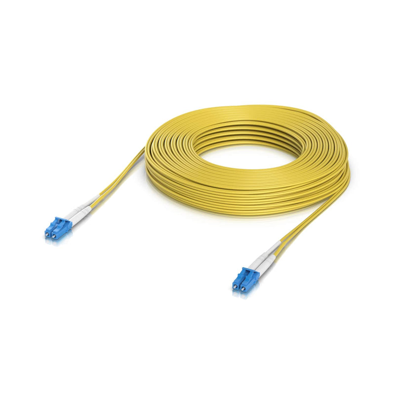 Ubiquiti OS2 Duplex LC UPC Fiber Patch Cable, Length 30M, Lightweight Fiber Patch Cable For Up To 100G Connections,