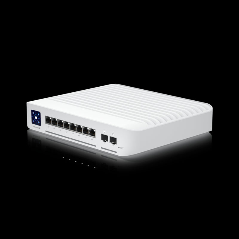 Ubiquiti Switch Enterprise 8-port PoE+ 8x2.5GbE, Ideal For Wi-Fi 6 AP, 2x 10g SFP+ Ports For Uplinks, Managed Layer 3 Switch, 2Yr Warr