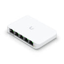 Ubiquiti USW Flex Mini, UniFi, Layer 2 Gigabit Switch, 5x GbE RJ45 Ports, Power Via PoE (802.3af) / USB Type-C 5V 1A,