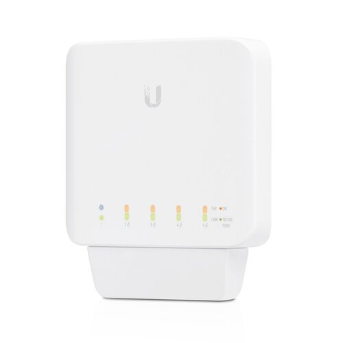 Ubiquiti UniFi USW Flex - Managed, Layer 2 Gigabit Switch with Auto-sensing 802.3af PoE Support. 1x PoE In, 4x PoE Out, 2Yr Warr