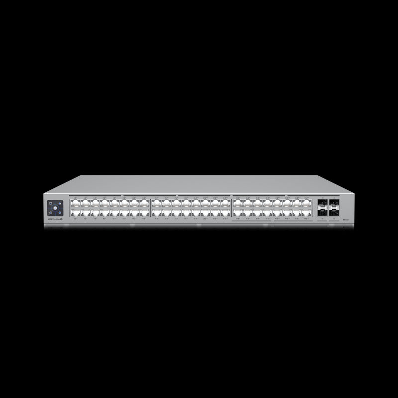 Ubiquiti UniFi Network, Switch, 48-Port,  POE 720W, (16) 2.5 GbE ports, 8 PoE+, 8 PoE++, (4) 10G SFP+ Ports,  Layer3,  Rack Mount, 2Yr Warr