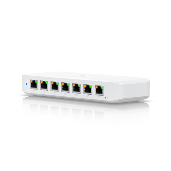 Ubiquiti Ultra 42W, Compact Layer 2, 8-port GbE PoE Switch, Versatile Mounting Options, 7 PoE/PoE+ No Power Supply, PoE++ Input,
