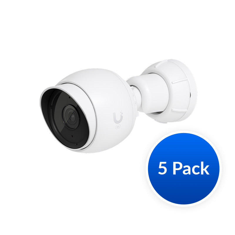 Ubiquiti UniFi Protect Camera G5-Bullet 5-Pack, Next-gen Indoor/Outdoor 2K HD PoE Camera, Polycarbonate Housing, Partial Outdoor Capable
