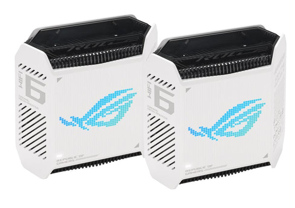 ASUS ROG Rapture GT6 AX10000 WiFi 6 Tri-Band Gaming Mesh Routers White Colour (2 Pack)