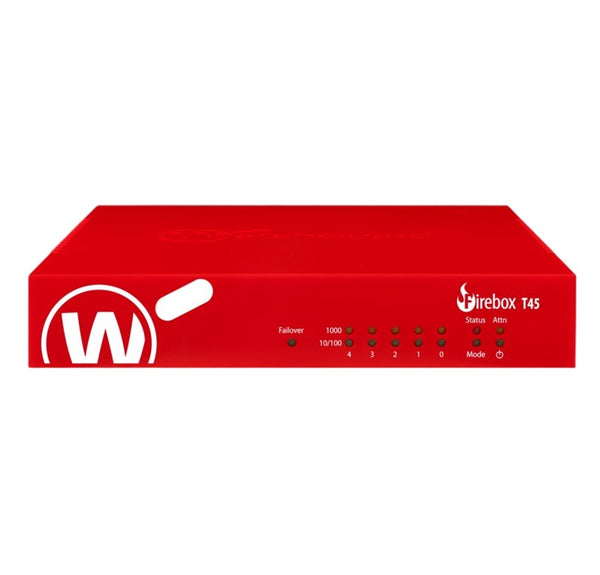 WatchGuard Firebox T45 with 1-yr Standard Support - Only available to WGOne Silver/Gold Partners