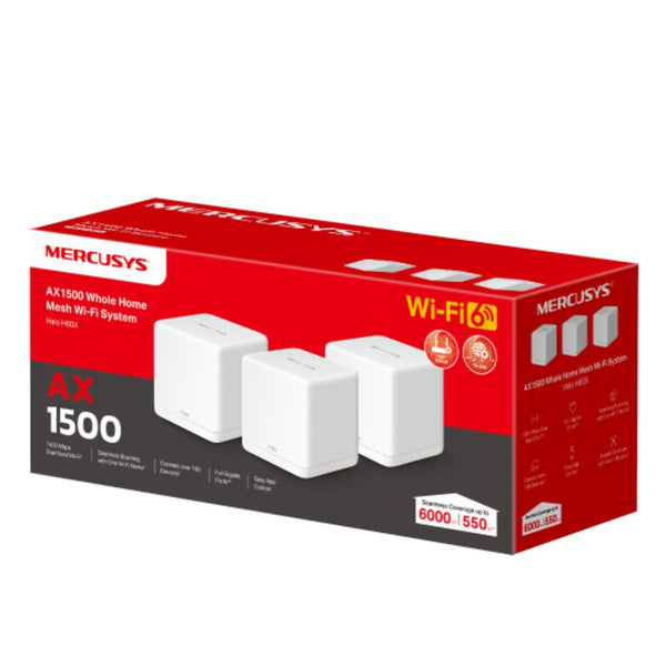 Mercusys Halo H60X(3-pack) AX1500 Whole Home Mesh Wi-Fi 6 System (WIFI6)