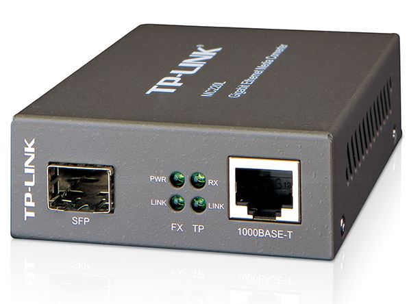 TP-Link MC220L Gigabit Single & Multi-Mode SFP Media Converter - IEEE 802.3ab/802.3z, 0.55km Multi-mode, 10km Single-Mode