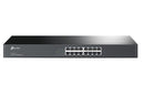 TP-Link TL-SF1016 16-port 10/100M Switch, 16 10/100M RJ45 ports, 1U 19-inch rack-mountable steel case