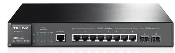 TP-Link TL-SG3210  JetStream 8-Port Gigabit L2 Managed Switch with 2 SFP Slots Omada