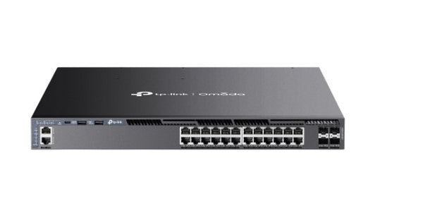 TP-Link SG6428XHP Omada 24-Port Gigabit Stackable L3 Managed PoE+ Switch with 4 10G Slots