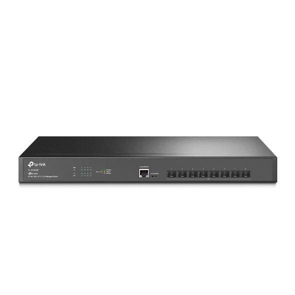 TP-Link TL-SX3008F JetStream 8-Port 10GE SFP+ L2+ Managed Switch, SFP+, Omada SDN, Static Routing, L2/L3/L4 QoS, IGMP snooping, Standalone Management