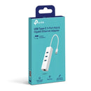 TP-Link UE330C USB 3.0 Type-C to Gigabit Ethernet Network Adapter with 3-Port USB 3.0 Type-A Hub