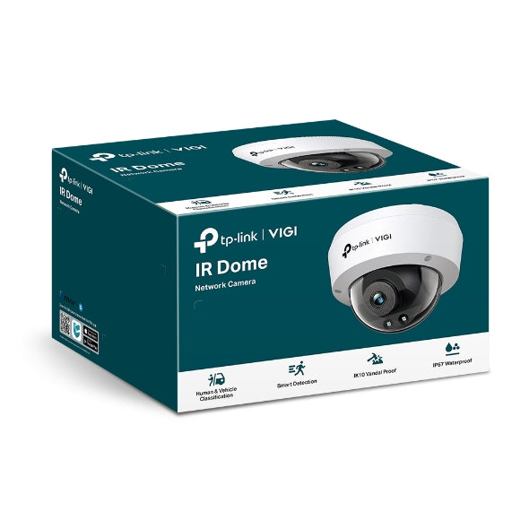 TP-Link VIGI 2MP C220I(2.8mm) IR Dome Network Camera, 2.8mm Lens, Smart Detection, 3YWT