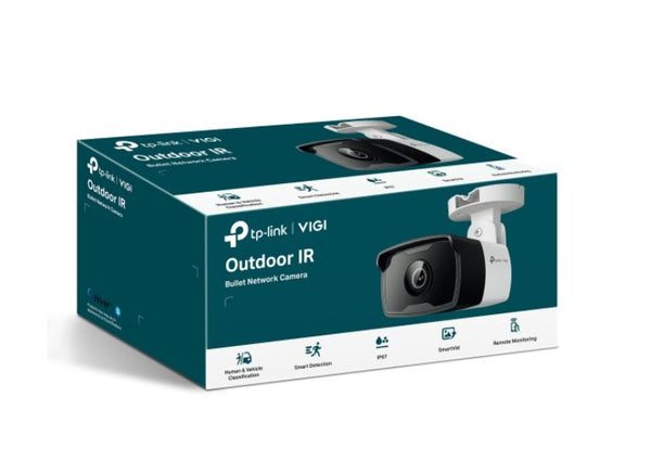 TP-Link VIGI 4MP C340I(2.8mm) Outdoor IR Bullet Network Camera, 2.8mm Lens, Smart Detection, 3YW