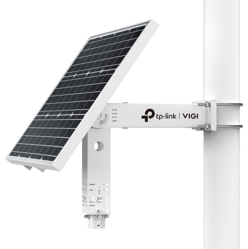 TP-Link VIGI SP6030 VIGI Intelligent Solar Power Supply System, 60W Photovoltaic Panel, 3Ã— DC Voltage Output Ports, 31.2Ah/10.8V Lithium Batter