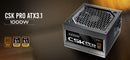 Antec CSK1000 PRO Sem-Modular ATX 3.1, PCI-E 5.1  for 4090, 5090 & 7900, 9070 High Quality Jap Capacitors, Performance and Reliability, PSU