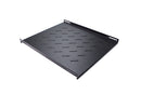LDR Fixed 1U 550mm Deep Shelf Recommended for 19' 800mm Deep Cabinet - Black Metal Construction