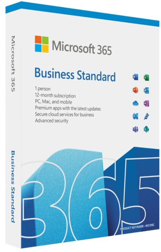 Microsoft 365 Business 2021 Standard Retail English APAC 1 User 1 Year Subscription, Medialess Outlook, Word, Excel, PowerPoint, SharePoint, Exchange,