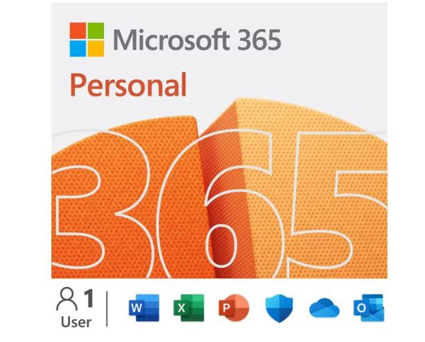 Microsoft 365 Personal 2023 English APAC 1 Year Subscription Medialess NEW for PC & Mac.