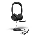 Jabra Evolve2 50, USB C/A UC Stereo Headset, Bluetooth®, 4 microphones, Active Noise Cancellation, Busylight, Call management, Air Comfort technology