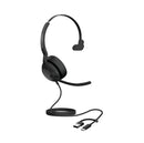 Jabra Evolve2 50, USB C/A UC Mono Headset, Bluetooth®, 4 microphones, Active Noise Cancellation, Busylight, Call management, Air Comfort technology