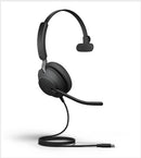 Jabra Evolve2 40 SE Wired USB-C/A MS Mono Headset, 360° BusyLight,Cancels more noise than ever before, Teams-certified means teams are satisfied, 3-mi