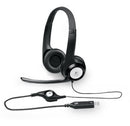 Logitech H390 USB Headset Adjustable,USB,2 Years Noise Cancelling Micophone Headphones In-line Audio Controls