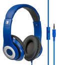 Verbatim's Over-Ear Stereo Headset Headphones - Ideal for Office, Education, Business, SME (BLUE)