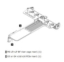 LENOVO ThinkSystem SR630 V2/SR645 x16/x16 PCIe G4 Riser1 LP+LP Option Kit