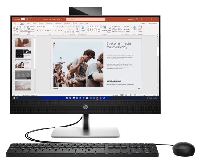 HP ProOne 440 G9 AIO 23.8'/24' FHD NT Intel i5-13500T 16GB 256GB SSD WIN11 PRO IntelÂ® UHD Graphics 770 WiFi6 Webcam 1xDP 1xHDMI KB+Mouse 1Yr OS WTY