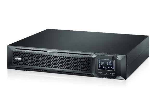 Aten 1000VA/1000W Professional Online UPS with USB/DB9 connection, 8 IEC C13 outlets, EPO and RJ port surge protection (Inc 2yrs back to base wty)