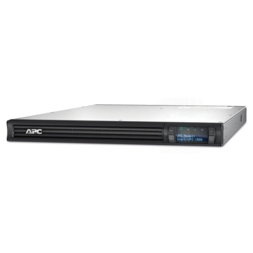 APC Smart-UPS 1500VA/1000W Line Interactive UPS, 1U RM, 230V/10A Input, 4x IEC C13 Outlets, Lead Acid Battery, SmartSlot,LCD