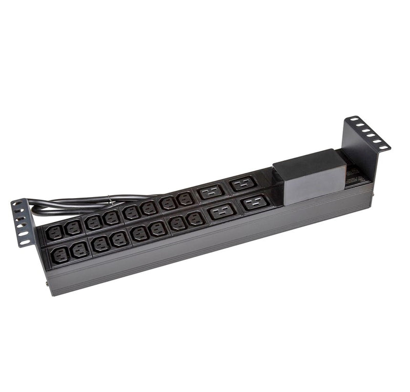 PowerShield Horizontal PDU with IEC C20 Input, 16 x C13, 4 x C19 outlets, provides reliable power distribution for horizontal installations